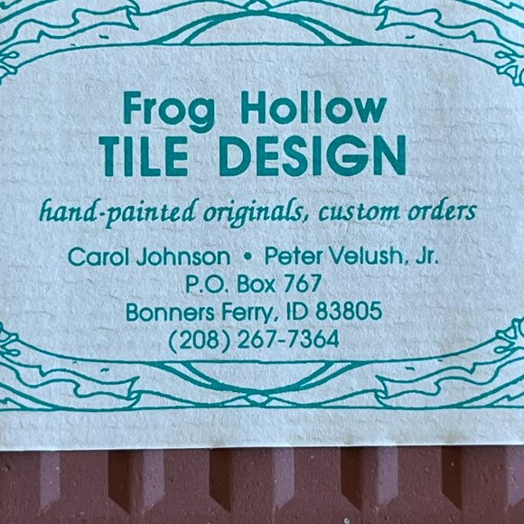 Frog Hollow Tile Design Flamingo Trivet Art Wood Frame 9x9" Idaho Carol Johnson - Picture 12 of 14